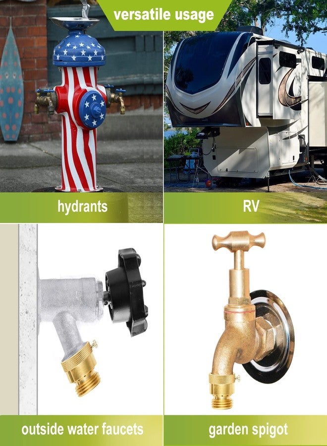 SUNGATOR 6-Pack Vacuum Breakers, 3/4'' Anti Siphon Valve Outside Faucet, 3/4 Inch GHT Hose Bib Backflow Preventer for Outdoor Faucet, Brass 3/4'' Hose Bib Anti-Backflow Vacuum Breakers for Garden Hose - Image 5